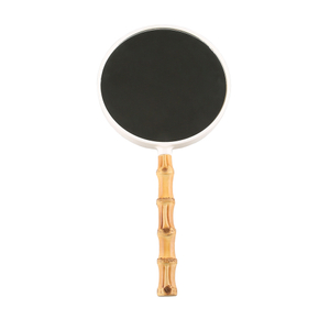 Vergr&ouml;&szlig;erungs-Handspiegel, Bambus-Wurzelgriff, 2-seitiger Handspiegel