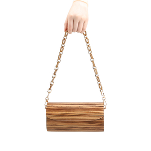 Sac &agrave; bandouli&egrave;re en bois
