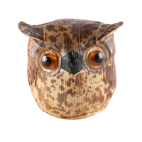 Tier-Vogel-Eulen-Form, Bambusschale, Haustier-Sarg, Urne