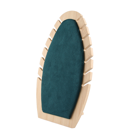 Rak Tempat Perhiasan Kayu Bambu Rak Display Kalung