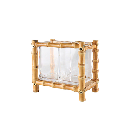 Stifthalter aus Bambuswurzel-Acryl