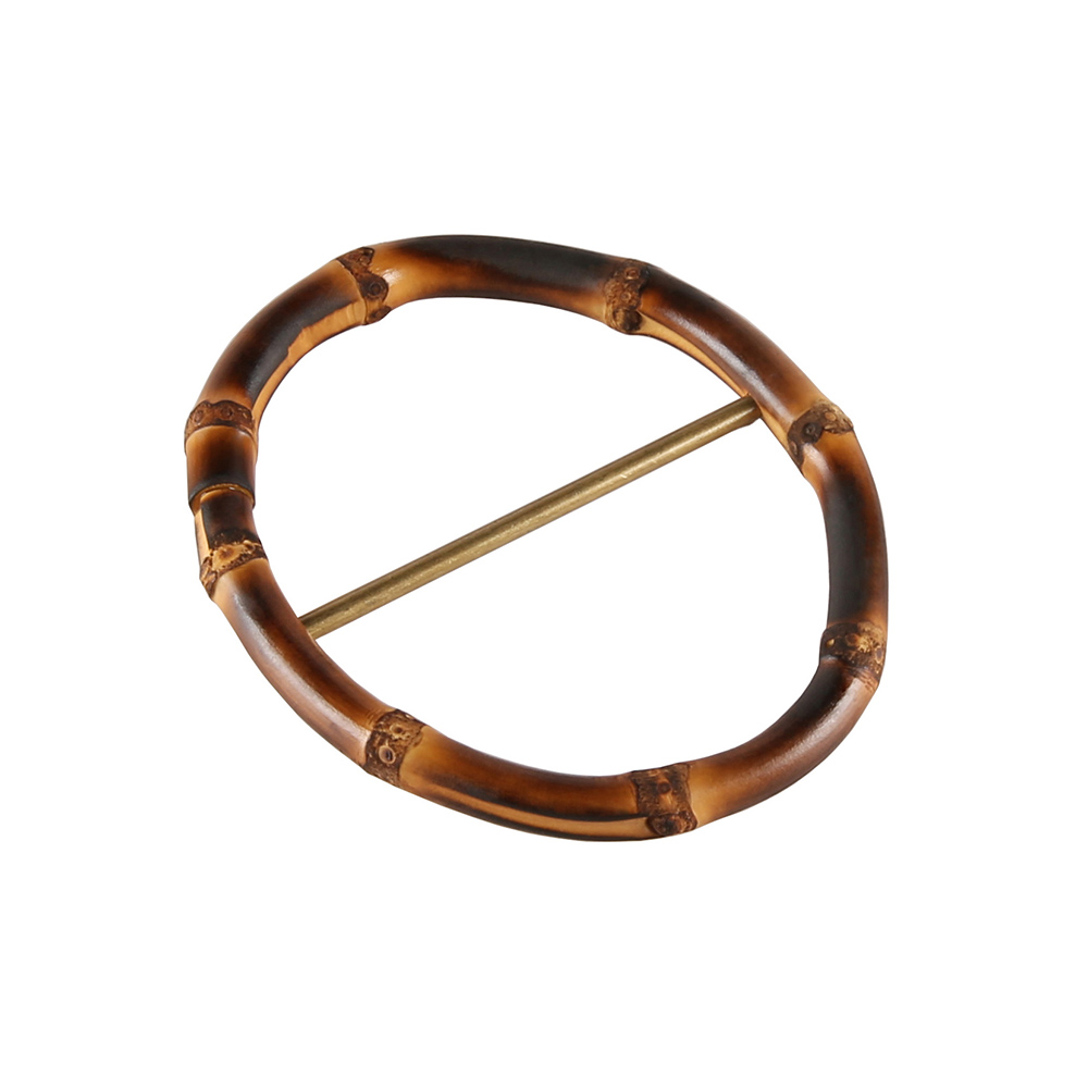 Gesper Akar Bambu Alami Oval