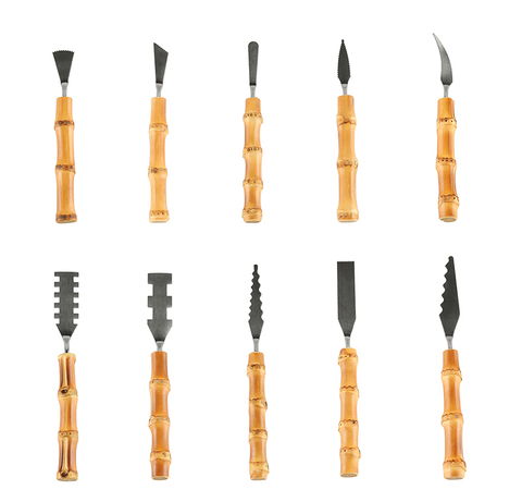 Palettenmesser mit Bambuswurzelgriff