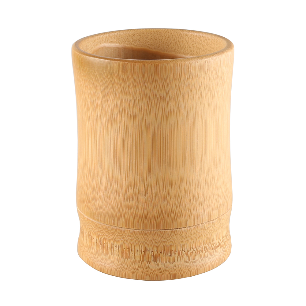 Vas Bunga Tempat Pena Cangkir Pensil Tabung Bambu Alami